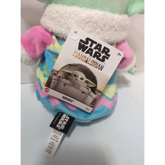 2023 STAR WARS Grogu The Child 9” Plush Baby Yoda MANDALORIAN Easter Egg Robe - Picture 5 of 6